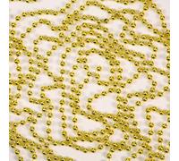 Shatchi Metallic 24Ft Hanging Bead Garland Christmas Tree Xmas Home Room Decor Party Tinsel String Chain Gold