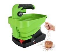 7.2V Cordless Seed Spreader 3.3L Capacity 2.0Ah Battery & Charging Cable Handheld Electric Fertilizer Spreaders 2.5h Standby Time for Wheat/Vegetable/Rice Fields