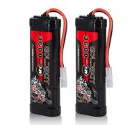 7.2V NiMH Battery 3600mAh 7.2V RC Battery with Tami ya Connector for RC Cars RC Off-Road Vehicles RC Airplanes and your various RC hobbies(2 packs)