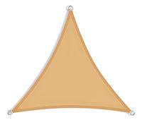 7.2x7.2m Triangle Sun Shade Sail - UV-Resistant Waterproof Polyester Canopy for Garden, Patio, Balcony & Camping - Includes Stainless Steel Fixing Kit - Wine Red