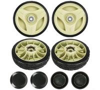 7-3/4" Lawn Mower Rear Wheels for Honda HRU196/HRU197/HRU214/HRU216 Models - Metal & Plastic Construction with Double Ball Bearings, 200x50mm Width, Bore(As shown 4PCS)
