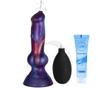 7.3 Inch Fantasy Monster Squirting Dildo Dog Silicone Dildos | with Big Knot,Anal G spot Dildo Ejaculating Sex Toy with Strong Suction Cup Adult Toy for Women Men Couples