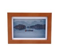 7.3 Inch Full Color E Paper Ink Display Picture Frame with High Contrast Wooden Design, 1800mAh Li Battery, Rotating Stand for Spectra6 Technology