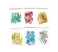 7/30/35/50/60pcs Medium Mini Auto Car Fuses 5/10/15/20/25/30A Standard Blade Fuse Assortment Set Kit for Auto Car Truck(60pcs)