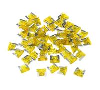 7/30/35/50/60pcs Medium Mini Auto Car Fuses 5/10/15/20/25/30A Standard Blade Fuse Assortment Set Kit for Auto Car Truck(50pcs 20A)