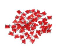 7/30/35/50/60pcs Medium Mini Auto Car Fuses 5/10/15/20/25/30A Standard Blade Fuse Assortment Set Kit for Auto Car Truck(50pcs 10A)