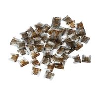 7/30/35/50/60pcs Medium Mini Auto Car Fuses 5/10/15/20/25/30A Standard Blade Fuse Assortment Set Kit for Auto Car Truck(50pcs 7.5A)