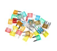 7/30/35/50/60pcs Medium Mini Auto Car Fuses 5/10/15/20/25/30A Standard Blade Fuse Assortment Set Kit for Auto Car Truck(35pcs)