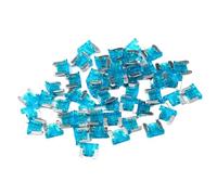 7/30/35/50/60pcs Medium Mini Auto Car Fuses 5/10/15/20/25/30A Standard Blade Fuse Assortment Set Kit for Auto Car Truck(50pcs 15A)