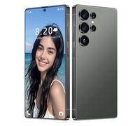 7.3INCH Full Screen S26 Ultra Built-in Pen Cheap Smartphone, 5G Global Version Original Unlocked Cellphones, 8000Mah Large Capacity Battery, Multi Language Support All-In-One Machine,Green-7.3IN