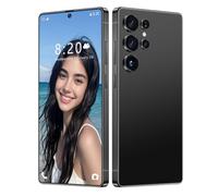 7.3INCH Full Screen S26 Ultra Built-in Pen Cheap Smartphone, 5G Global Version Original Unlocked Cellphones, 8000Mah Large Capacity Battery, Multi Language Support All-In-One Machine,Black-7.3IN