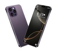 7.3INCH HD i16 Pro Max Smartphone, 8000mAh Large Capacity Battery, Facial Fingerprint Unlocking Gps, 16G 1TB, MultiLanguage Support, Dual SIM,Purple-1TB