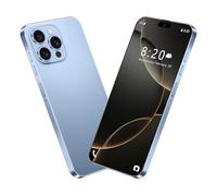 7.3INCH HD i16 Pro Max Smartphone, 8000mAh Large Capacity Battery, Facial Fingerprint Unlocking Gps, 16G 1TB, MultiLanguage Support, Dual SIM,Blue-1TB