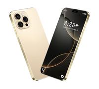 7.3INCH HD i16 Pro Max Smartphone, 8000mAh Large Capacity Battery, Facial Fingerprint Unlocking Gps, 16G 1TB, MultiLanguage Support, Dual SIM,Gold-1TB