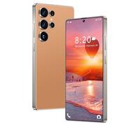 7.3INCH HD Unlocked S26 Ultra Mobile Phones, 16GB RAM 1TB ROM Ultra Thin Smart Phone, 8000Mah Fast Charge Office Phone, High Definition Triple Camera for Daily Life,Orange-1TB
