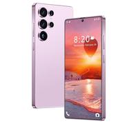 7.3INCH HD Unlocked S26 Ultra Mobile Phones, 16GB RAM 1TB ROM Ultra Thin Smart Phone, 8000Mah Fast Charge Office Phone, High Definition Triple Camera for Daily Life,Pink-1TB