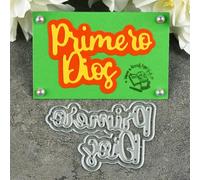 7.3x5.2cm Spanish Word Scrapbook Paper Craft Metal Cutting Dies Cut Stencils for Scrapbooking Embossing Paper Photo Album Decorative Card Making Template
