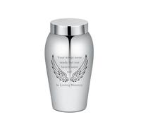 7.48/8.26/9.25 Inch Large Stainless Steel Cremation Urn - Memorial Keepsake Holder for Family & Loved Ones - In Loving Memory