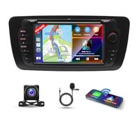 7" 4G+64G Android 14 Car Stereo for Seat Ibiza 2009-2013 IPS Touch Screen 2 Din Car Radio Receiver w/Wireless Carplay Android Auto GPS Navi Bluetooth Wifi HiFi BT SWC FM Mirror Link Backup Camera