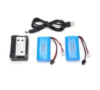 7.4V 1500mAh Lithium Battery for SM Plug, High Performance Li - ion Rechargeable Battery, 15C Discharge Rate for RC Car Boat Aircraft, Lightweight and Durable with Charging Cable a