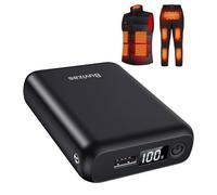 7.4V 18400mAh Heated Vest Battery Pack for ORORO for Venustas 7.4V Portable Battery for Heated Jacket with 2 Adapter Cables, LED Screen Power Bank