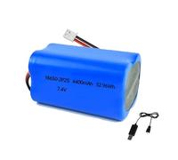 7.4V 4400mAh 18650 Li-ion Battery Pack RC Replacement Rechargeable Battery Pack With XH2.54-2P USB Charger Cable for Airplane DIY, Fishing lights,Doorbell,Handheld Fan, Radio, etc.
