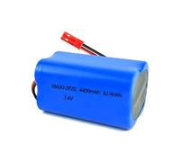 7.4V 4400mAh Li-ion Battery Pack RC Replacement Rechargeable Battery Pack Built-in 18650 * 4 Cell for Airplane DIY,Fishing lights,Doorbell,Handheld Fan,Radio,Speakers,etc.