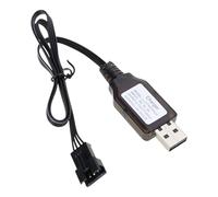 7.4V SM4P Reverse Plug Battery Charging Cable Line Offering Shortcircuit Protections for DE36W DE65 HM202 EC08 EC16 Car Remote Control Toy Charging