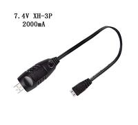 7.4v XH-3P 2000/1000/500mA 2S Battery Toys Plug Input For Car Boat Drone Helicopter Quadrotor