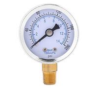 7 * 5 * 3 15 Psi Water Pressure Gauge Pressure Gauge 100 Psi Gauge 0-200psi 0-14bar Hydraulic Water Pressure Gauge 40mm Dial Meter 1/8 NPT