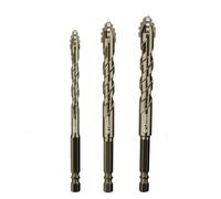 7/5/4/2PCS Optional Heavy-Duty Four Blade Carbide Drill Bit Set For Porcelain Ceramic Glass Marble Concrete Stone Drilling Tools Set,3pcs with box,A