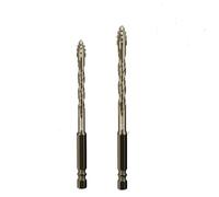 7/5/4/2PCS Optional Heavy-Duty Four Blade Carbide Drill Bit Set For Porcelain Ceramic Glass Marble Concrete Stone Drilling Tools Set,2PCs with Box,A