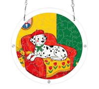 7.5'' acrylic puzzle suncatcher, Dopamine Style Dalmatian