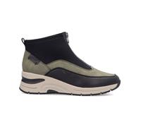 (7.5 (Adults')) N9362-54 | Kitty | Black/Green | Women's Zip Front Boots