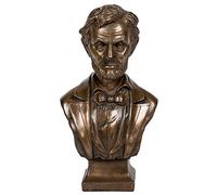 7.5 Inch Bronze Colored Abraham Lincoln Bust Figurine Statue