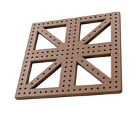 7.5 Inches Crochet Blocking Board, Expandable Waterproof Granny Square Blocking System for Crocheting and Knitting (Brown)