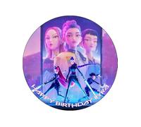 7.5" KPOP Demon Hunters Personalised PREMIUM RICE PAPER Edible Cake Topper