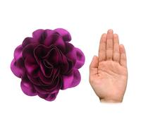 7.5" Large Rose Brooch 7.5in Oversized Rose Flower Brooch - Runway Style Exaggerated Floral, Womens Lapel Pin for Church, Sunday Service, Weddings & Elegant Power Looks, Covers the Whole Shoulder