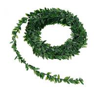 7.5 M 295 inch Garland Foliage Green Leaves Artificial Wreath Fake Vine for Wedding Party Wall Crafts Home Decor (Green)