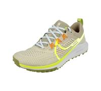 NIKE Men's React Pegasus Trail 4 Sneaker, LT Iron ORE/Volt-Cobblestone, 7.5 UK