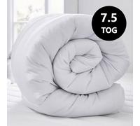 (7.5, Super King) Luxury High Quilted Summer Duvet Soft Breathable White