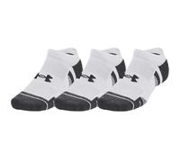 (7.5 UK-12 UK, White) Under Armour Unisex Adult Performance No-Show Socks (Pack of 3)