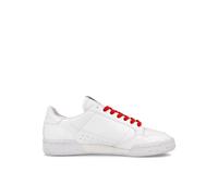 (7.5, White) Adidas Continental 80 Lace-Up White Smooth Leather Mens Trainers FU9787 (UK )
