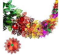 7.55Feet Foil Christmas Decorations,Christmas Ceiling Decorations,Hanging Streamers,Party Supplies Xmas Banner,Fun Festive Garlands,Indoor Kit for Retro Iridescent Ornaments Paper Traditional Wreath
