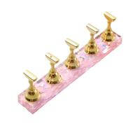 7.5cm Curved Nails Holder Display Stands with Popular Patterns Like Snowflake and Waves for Gradient Nails Art Practice Multiple Designs