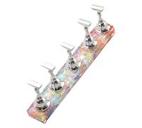 7.5cm Curved Nails Holder Display Stands with Popular Patterns Like Snowflake and Waves for Gradient Art Practice Practice