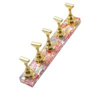 7.5cm Curved Nails Holder Display Stands with Popular Patterns Like Snowflake and Waves for Gradient Art Practice Professional