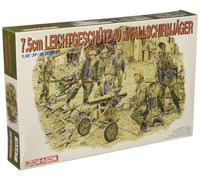 7.5Cm Leichtgeschutz 40 W/Crew 1:35 Figure Plastic Model Kit Dragon Models