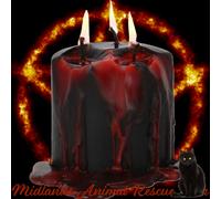 7.5cm Vampire Tears Pillar Candle - Sale For Our Animal Charity