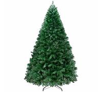 7.5Ft Premium Spruce Hinged Artificial Full Christmas Tree 1346 Branch Tips Holiday Xmas Tree Metal Hinges Foldable Base Home Party Office Decoration